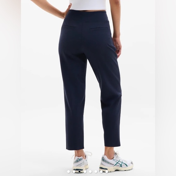 Athleta Endless High Rise Pant Textured, stretch fabric in a tapered fit navy 4 - Picture 3 of 10